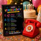 Audio telefonos vendégkönyv bérlés