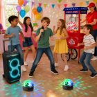 Gyerekszülinapi Party csomag JBL hangfallal, wireless mikrofonnal, színes partyfényekkel és popcorn géppel